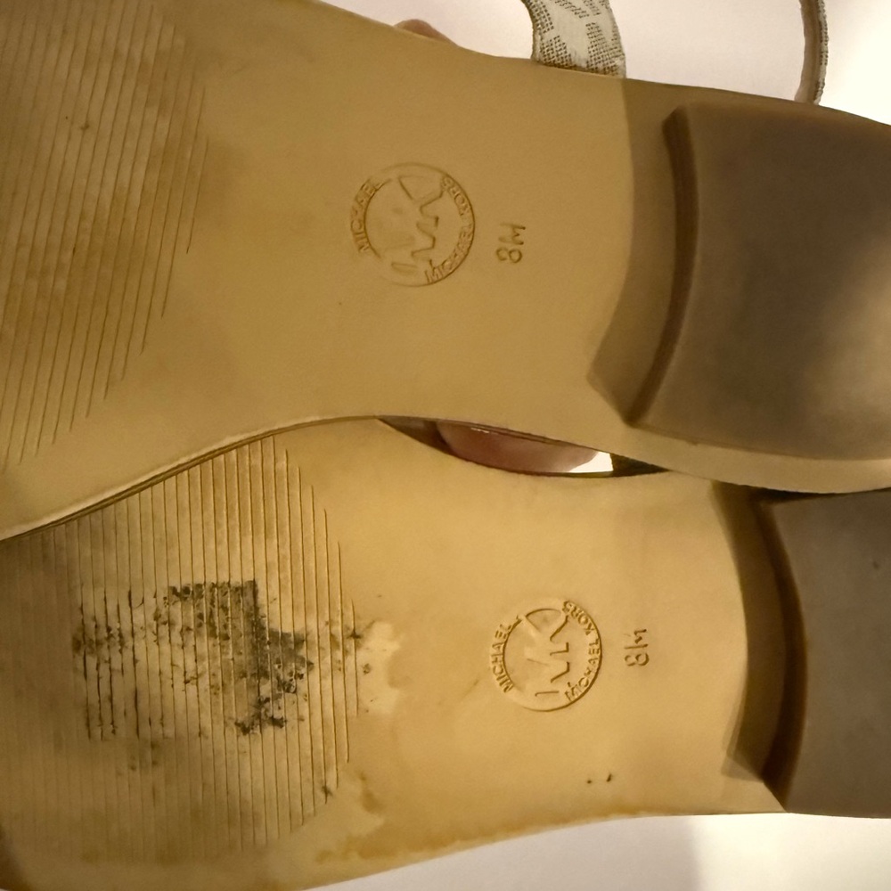 Michael Kors Cream and Gold Sandals - Picture 2 of 2
